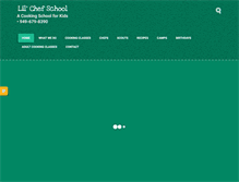 Tablet Screenshot of lilchefschool.com
